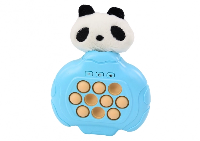 Console Arcade en Peluche Pop-It Panda avec Capteur de Vibration Jeu Sensoriel