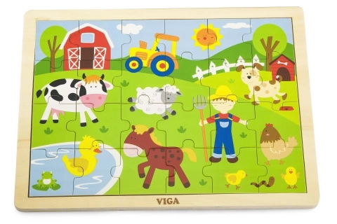Puzzle en bois 24 pièces - ferme