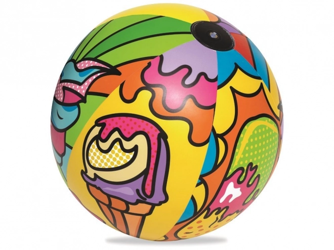 Ballon de plage gonflable coloré 91cm Bestway