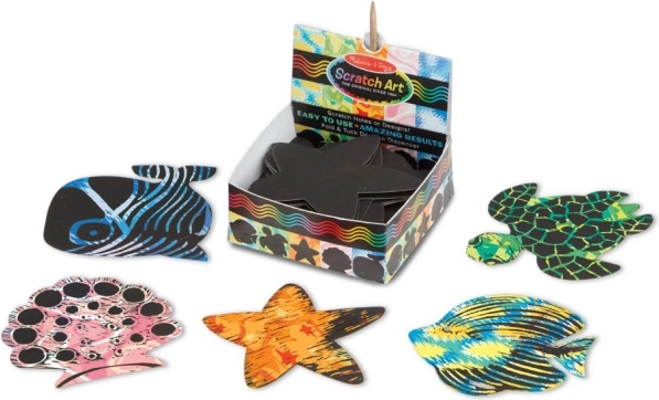 ensemble de cartes à gratter océan melissa & doug
