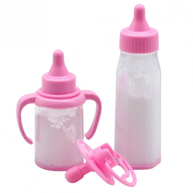 Ensemble pour bébé avec biberon et lait magique disparaissant pour poupées