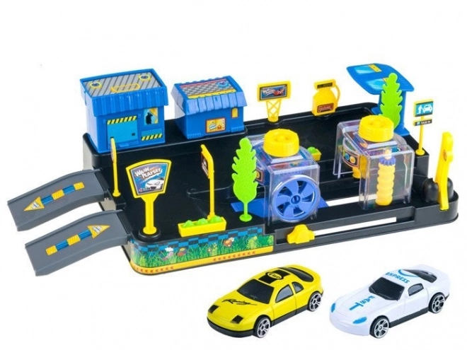 Lavage de voitures et station-service pour voitures