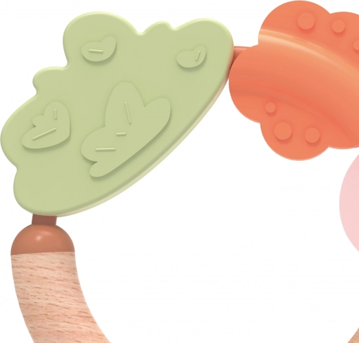 Hochet et anneau de dentition en bois 2 en 1 Classic World