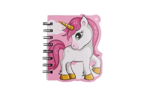 Bloc-notes avec motif de licorne