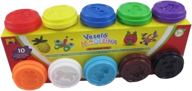 Pâte à modeler MODELO 10×50 g – assortiment de couleurs