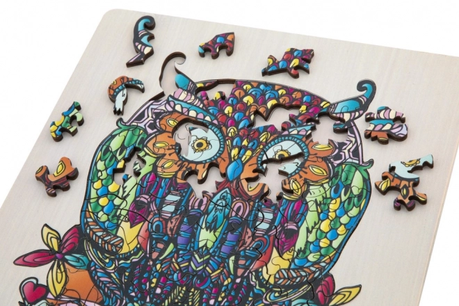 Puzzle silhouette hibou