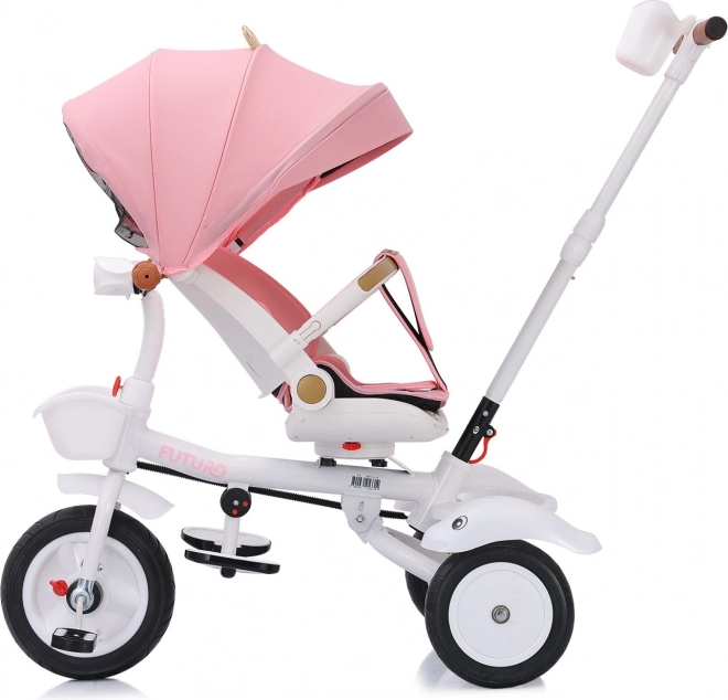 CHIPOLINO Tricycle avec toit Futuro 2 en 1 Princesse