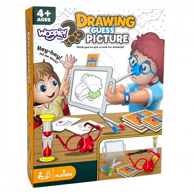 Jeu Woopie Dessinez et devinez - dessin avec le nez