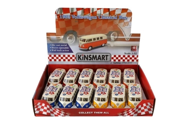 Autobus Kinsmart VW Classique métal/plastique 13cm à rétrofriction