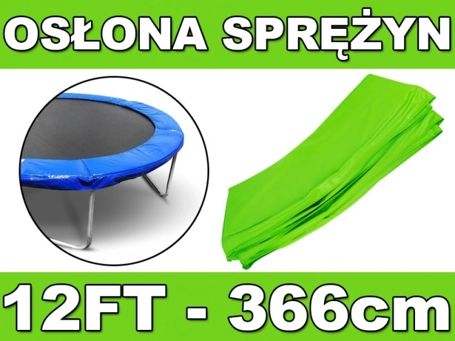 Collier de protection à ressort SkyRamiz Vert pour trampoline de jardin 366 cm/12FT