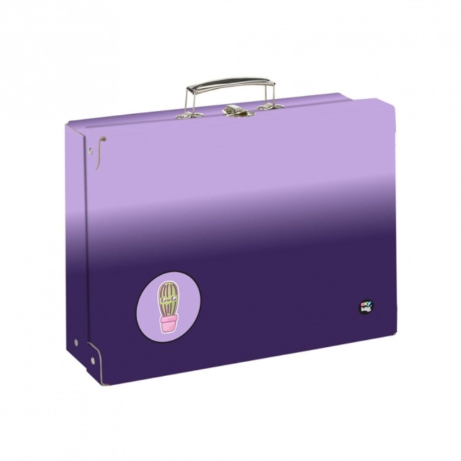 Valisette pour fournitures scolaires OXY NEXT Ombre Violet, format A4