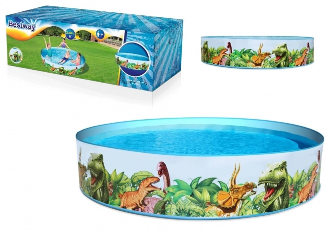 Piscine Remplie de Plaisir Dinosaures 8FT BESTWAY