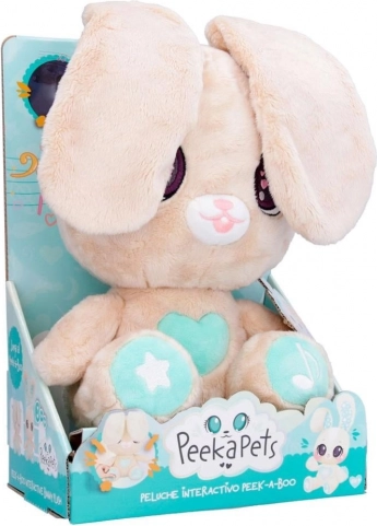 Lapin en peluche interactif Peekapets 45 cm