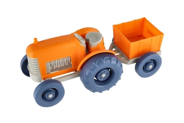 Tracteur en plastique avec remorque 31 cm