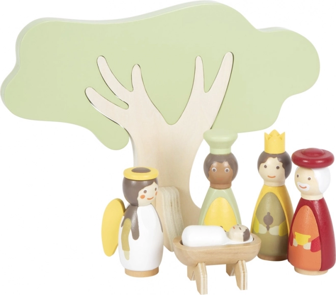 Petite Crèche de Noël en Bois