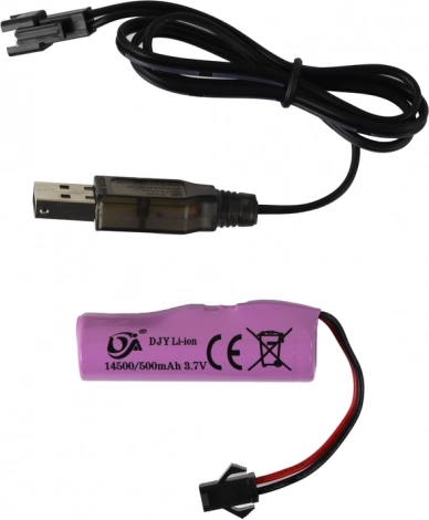 Batterie rechargeable et câble USB