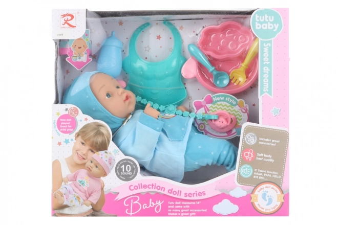 Poupée parlante pour enfants Tutu Baby avec accessoires