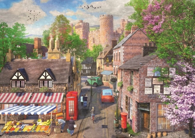 Puzzle Rue Pittoresque menant au château 1000 pièces