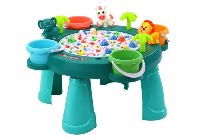 Table de jeu de pêche verte
