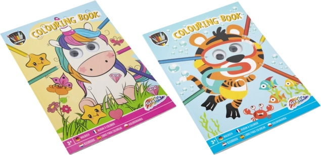 Coloriages A4 avec yeux mobiles