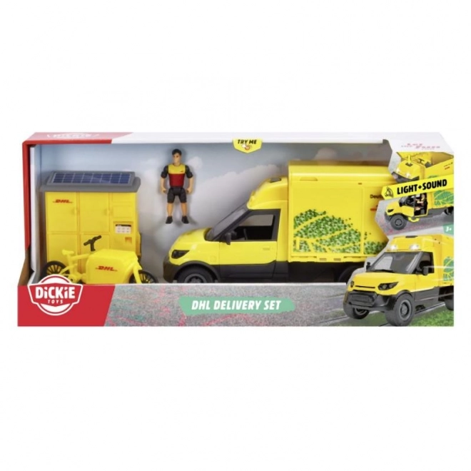 Ensemble avec véhicule DHL 25 cm City