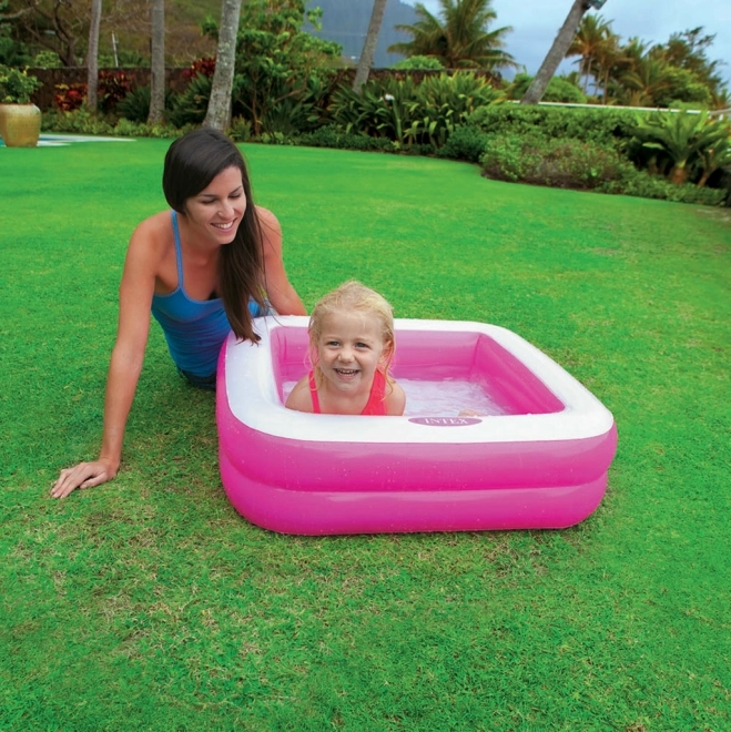 Piscine avec fond gonflable 86 x 86 x 25 cm