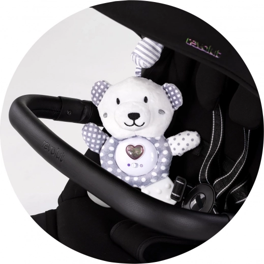 Fixation facile sur poussette et lit