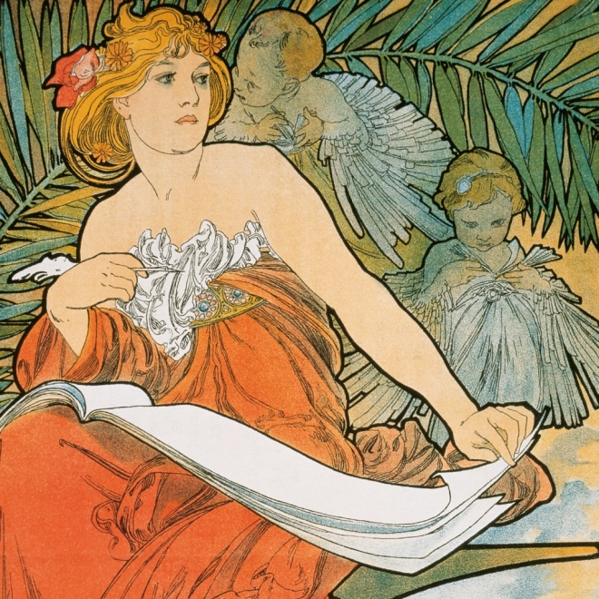 Calendrier de notes Alfons Mucha 2026
