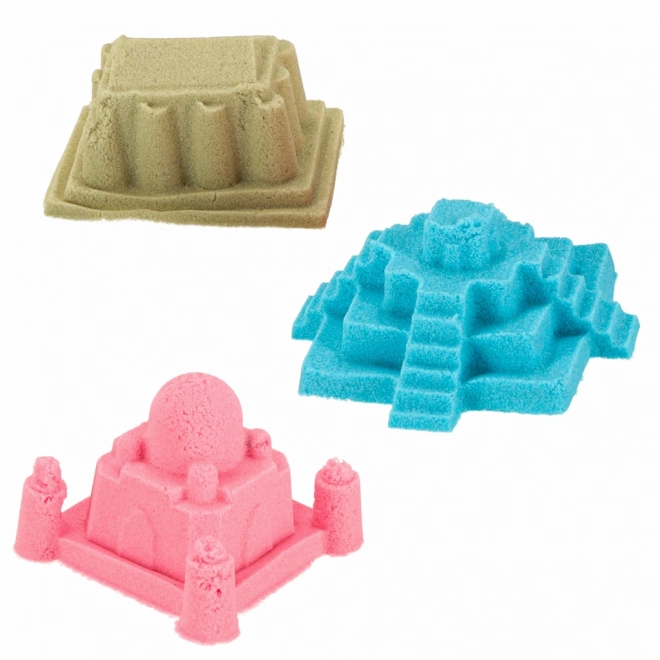 Sable cinétique en boîte 1 kg bac à sable - 27 pièces