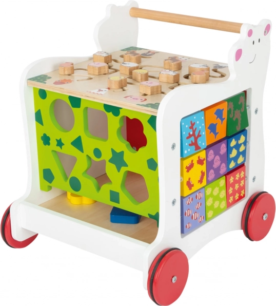 Small Foot trotteur en bois ours polaire
