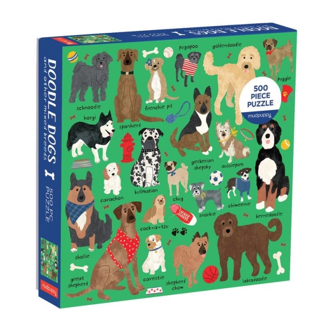 Puzzle des races de chiens Mudpuppy 500 pièces