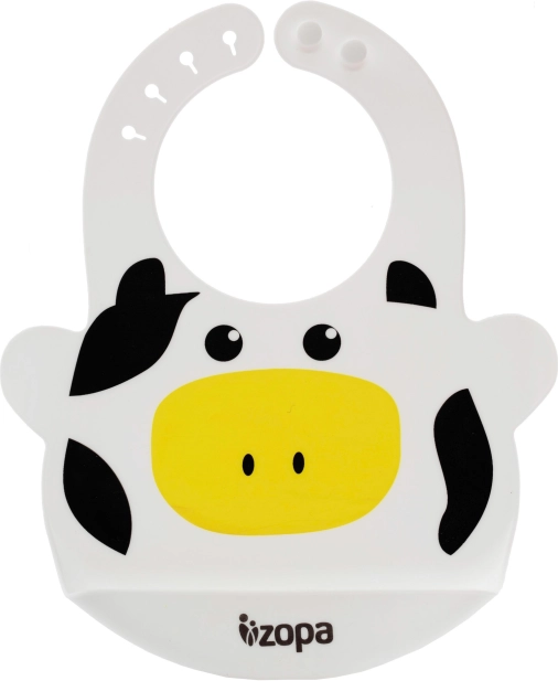 Bavoir en silicone Vache