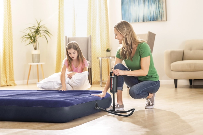 Pompe à main double chambre avec accessoires plastique 29cm