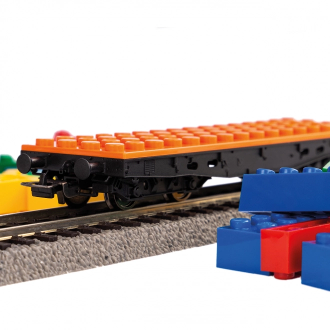 Wagon plateau pour ensembles de construction