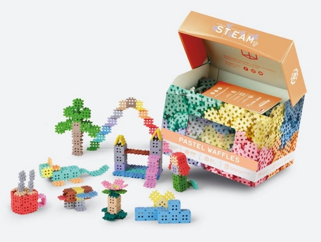 Blocs de construction Waffle mini pastel 500 pièces