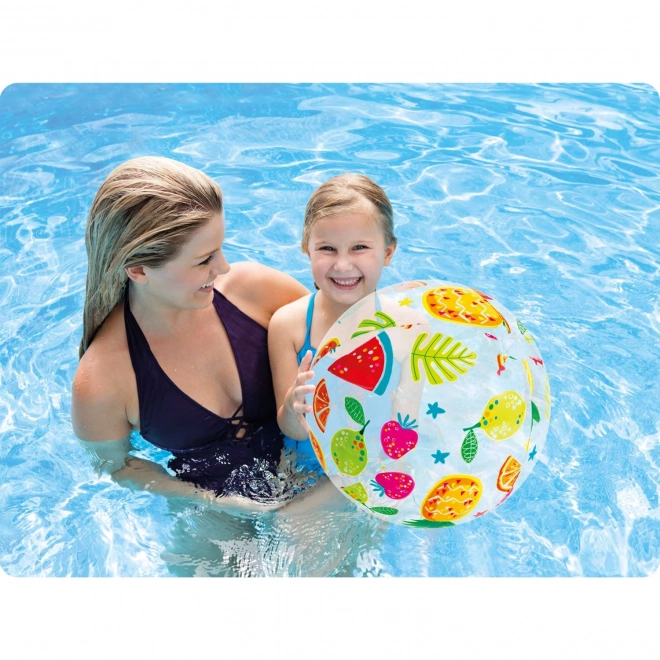 Balle gonflable avec motifs - 51 cm