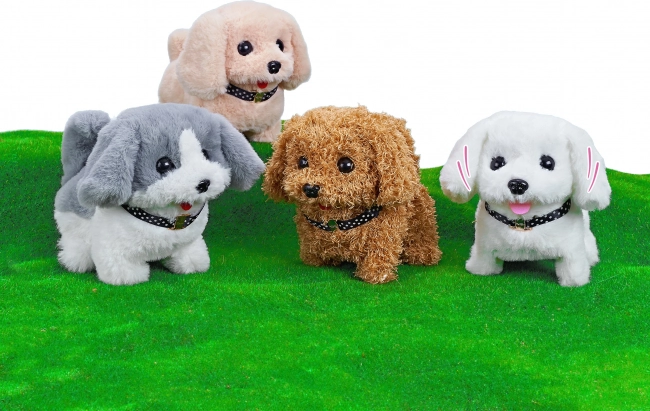 Chiot interactif marcheur 18 cm à piles