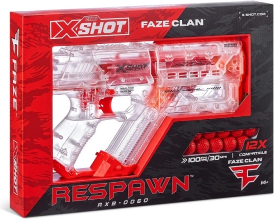 X-Shot FaZe Respawn blaster à billes 12 balles