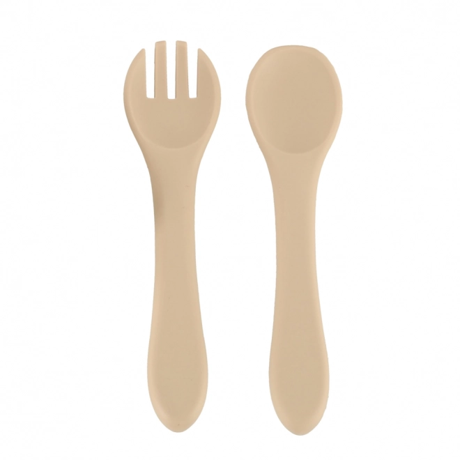 Ensemble de biberons en silicone hibou, 8 pièces, beige
