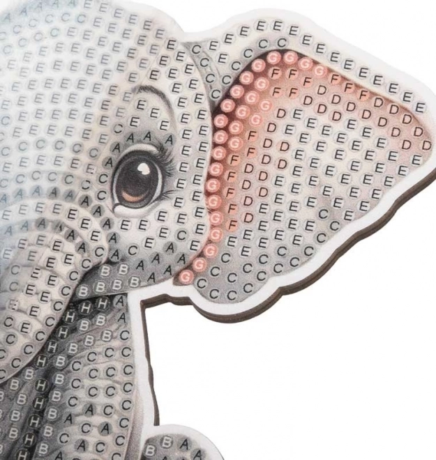 Peinture diamant Safari : Éléphant