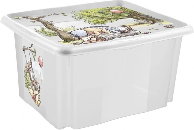 Boîte de rangement avec couvercle Petite Winnie Transparente