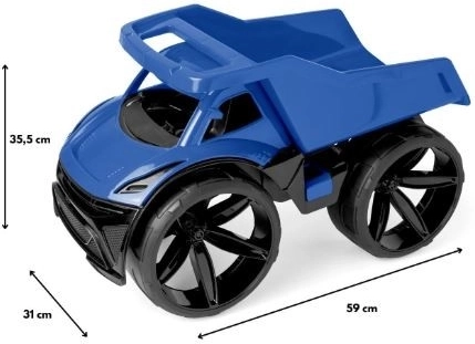 Grand format 59 cm et construction légère