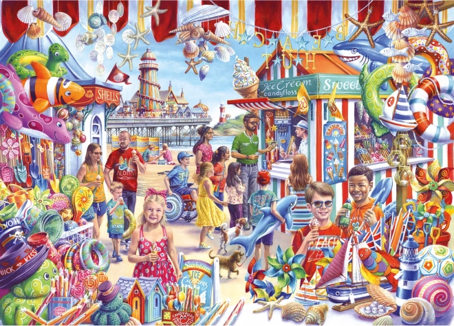 Puzzle Souvenirs de plage 1000 pièces