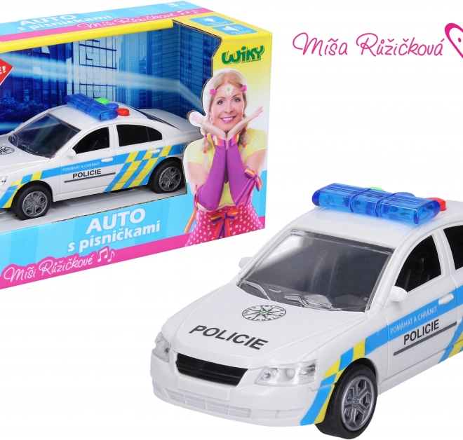 Voiture de police avec effets 15,5 cm - Míša Růžičková