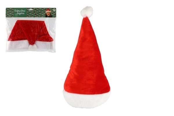 Bonnet de Noël pour adultes tissu diamètre 29 cm sur une carte de carnaval