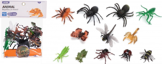 Ensemble de figurines d’insectes 12 pcs 10 cm