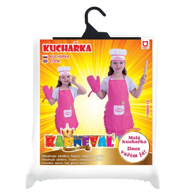 Costume de cuisinier pour enfants avec accessoires - impression tchèque