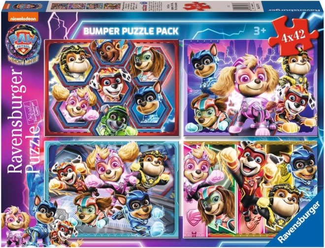 Puzzle Pat’ Patrouille Le Film 4×42 pièces