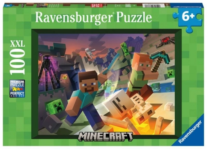 Puzzle Ravensburger Minecraft : Monstres de Minecraft 100 pièces