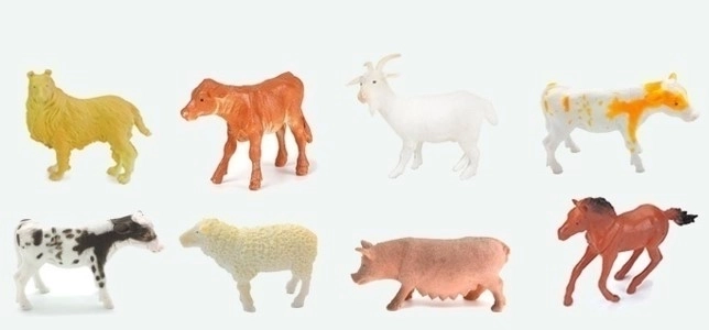 Animaux de la Ferme Set 10 cm